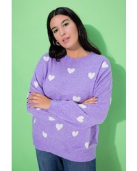 hellvioletter Strick Pullover von Studio Untold