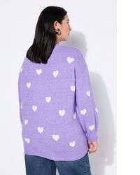 hellvioletter Strick Pullover von Studio Untold