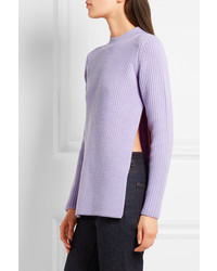 hellvioletter Wollpullover von Carven