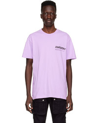 hellviolettes bedrucktes T-Shirt mit einem Rundhalsausschnitt von Ambush