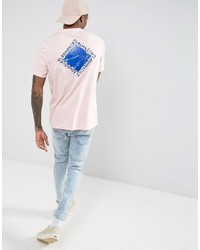 hellviolettes bedrucktes T-shirt von Asos