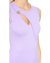 hellviolettes figurbetontes Kleid von Versace