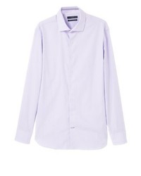 hellviolettes Langarmhemd von Mango