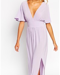 hellviolettes Maxikleid von Love