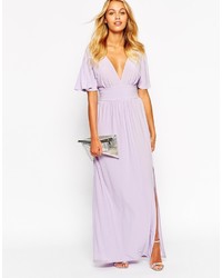 hellviolettes Maxikleid von Love