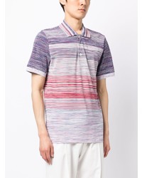 hellviolettes Polohemd von Missoni