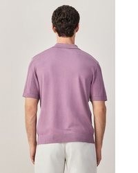 hellviolettes Polohemd von next