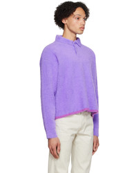 hellviolettes Polohemd von Jacquemus