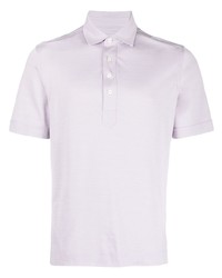 hellviolettes Polohemd von Zegna