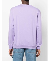 hellviolettes Sweatshirt von Moschino