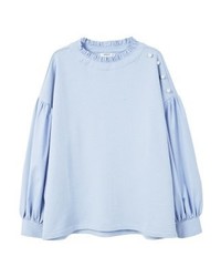 hellviolettes Sweatshirt von Mango