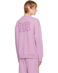 hellviolettes Sweatshirt von OVER OVER