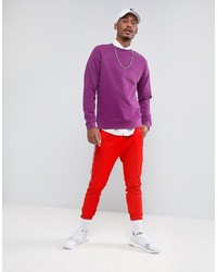 hellviolettes Sweatshirt von Asos