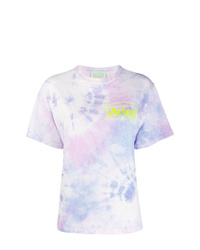 hellviolettes Mit Batikmuster T-Shirt mit einem Rundhalsausschnitt von ARIES