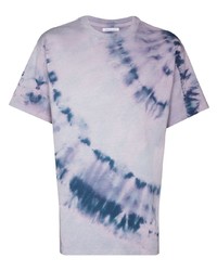 hellviolettes Mit Batikmuster T-Shirt mit einem Rundhalsausschnitt von John Elliott