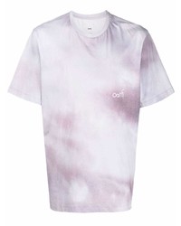 hellviolettes Mit Batikmuster T-Shirt mit einem Rundhalsausschnitt von Oamc