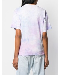 hellviolettes Mit Batikmuster T-Shirt mit einem Rundhalsausschnitt von ARIES