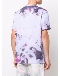 hellviolettes Mit Batikmuster T-Shirt mit einem Rundhalsausschnitt von Isabel Marant