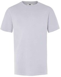 hellviolettes T-Shirt mit einem Rundhalsausschnitt
