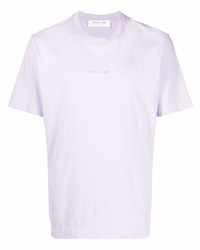 hellviolettes T-Shirt mit einem Rundhalsausschnitt von 1017 Alyx 9Sm