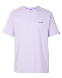 hellviolettes T-Shirt mit einem Rundhalsausschnitt von A Bathing Ape