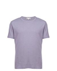 hellviolettes T-Shirt mit einem Rundhalsausschnitt von Alex Mill
