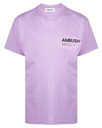 hellviolettes T-Shirt mit einem Rundhalsausschnitt von Ambush
