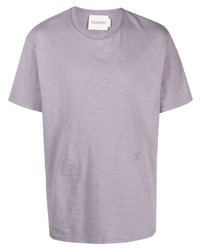 hellviolettes T-Shirt mit einem Rundhalsausschnitt von Closed