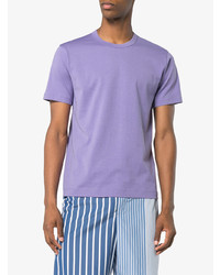 hellviolettes T-Shirt mit einem Rundhalsausschnitt von Comme Des Garcons SHIRT