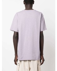 hellviolettes T-Shirt mit einem Rundhalsausschnitt von Closed