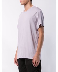 hellviolettes T-Shirt mit einem Rundhalsausschnitt von SAVE KHAKI UNITED
