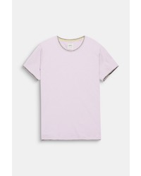 hellviolettes T-Shirt mit einem Rundhalsausschnitt von edc by Esprit