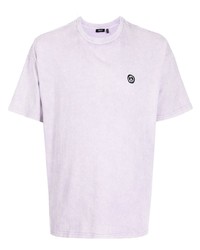 hellviolettes T-Shirt mit einem Rundhalsausschnitt von FIVE CM