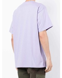 hellviolettes T-Shirt mit einem Rundhalsausschnitt von Carhartt WIP