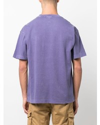 hellviolettes T-Shirt mit einem Rundhalsausschnitt von Carhartt WIP