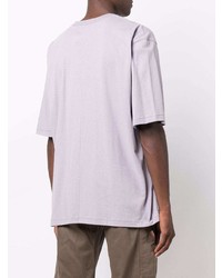 hellviolettes T-Shirt mit einem Rundhalsausschnitt von Heron Preston for Calvin Klein