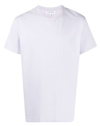 hellviolettes T-Shirt mit einem Rundhalsausschnitt von Maison Labiche