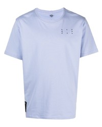 hellviolettes T-Shirt mit einem Rundhalsausschnitt von McQ