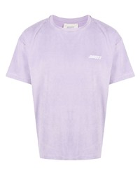 hellviolettes T-Shirt mit einem Rundhalsausschnitt von MOUTY