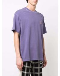 hellviolettes T-Shirt mit einem Rundhalsausschnitt von Carhartt WIP