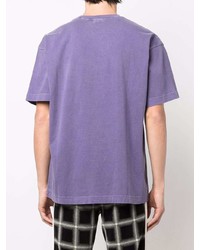 hellviolettes T-Shirt mit einem Rundhalsausschnitt von Carhartt WIP