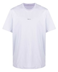 hellviolettes T-Shirt mit einem Rundhalsausschnitt von Oamc