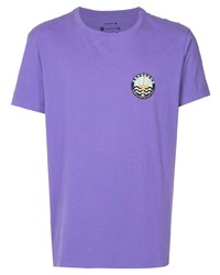 hellviolettes T-Shirt mit einem Rundhalsausschnitt von OSKLEN