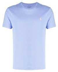 hellviolettes T-Shirt mit einem Rundhalsausschnitt von Polo Ralph Lauren
