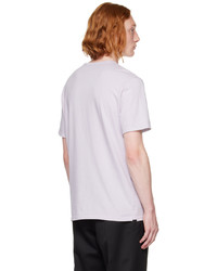 hellviolettes T-Shirt mit einem Rundhalsausschnitt von Vince