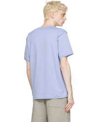 hellviolettes T-Shirt mit einem Rundhalsausschnitt von Acne Studios