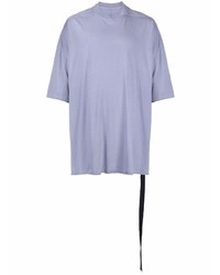 hellviolettes T-Shirt mit einem Rundhalsausschnitt von Rick Owens DRKSHDW