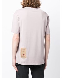 hellviolettes T-Shirt mit einem Rundhalsausschnitt von Ten C