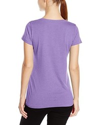 hellviolettes T-Shirt mit einem Rundhalsausschnitt von Stedman Apparel
