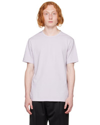 hellviolettes T-Shirt mit einem Rundhalsausschnitt von Vince